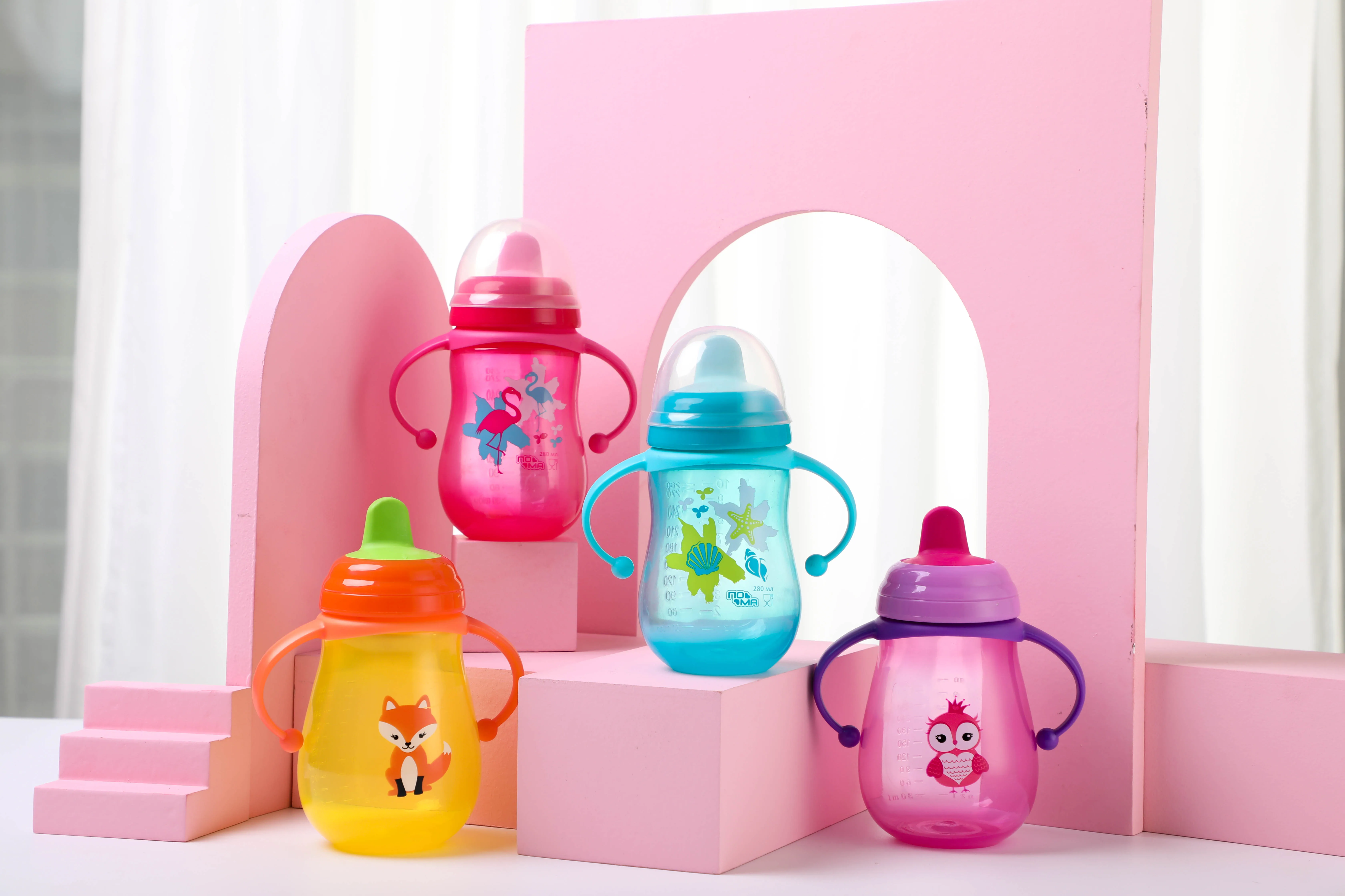 Factory BPA free baby TPE Nipple  PP Training Cup/Water Bottle