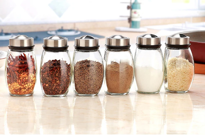 2 Tier Rotating Spice Shaker Jar Set With Stand Holder Big Size Set For Spices On A Stand Expandable Set For Spice Luxury