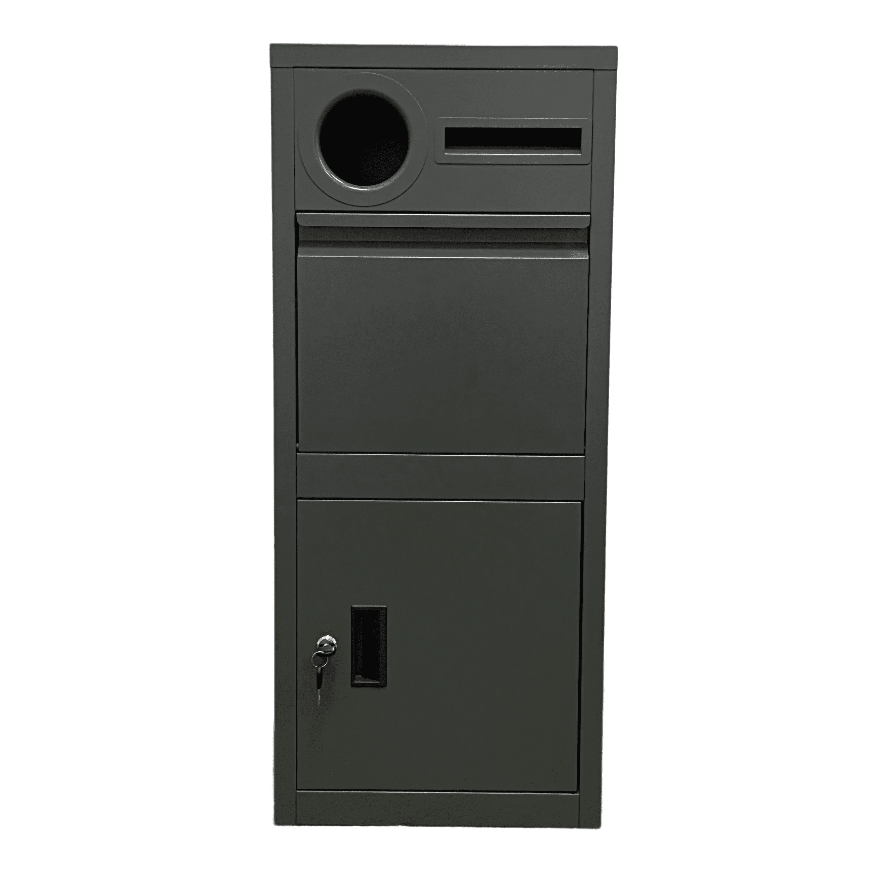 outdoor mailbox Waterproof metal Mail Box Free-standing Large Parcel Delivery Box  post parcel delivery drop box