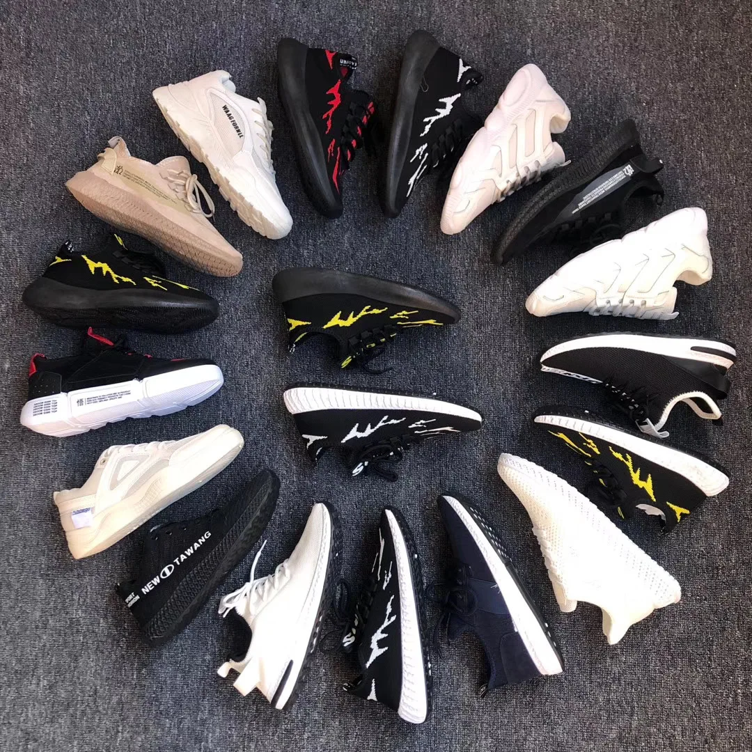 used shoes Bulk Wholesale men sports casual male fashion sneakers mixed type for mens black shoes stock used
