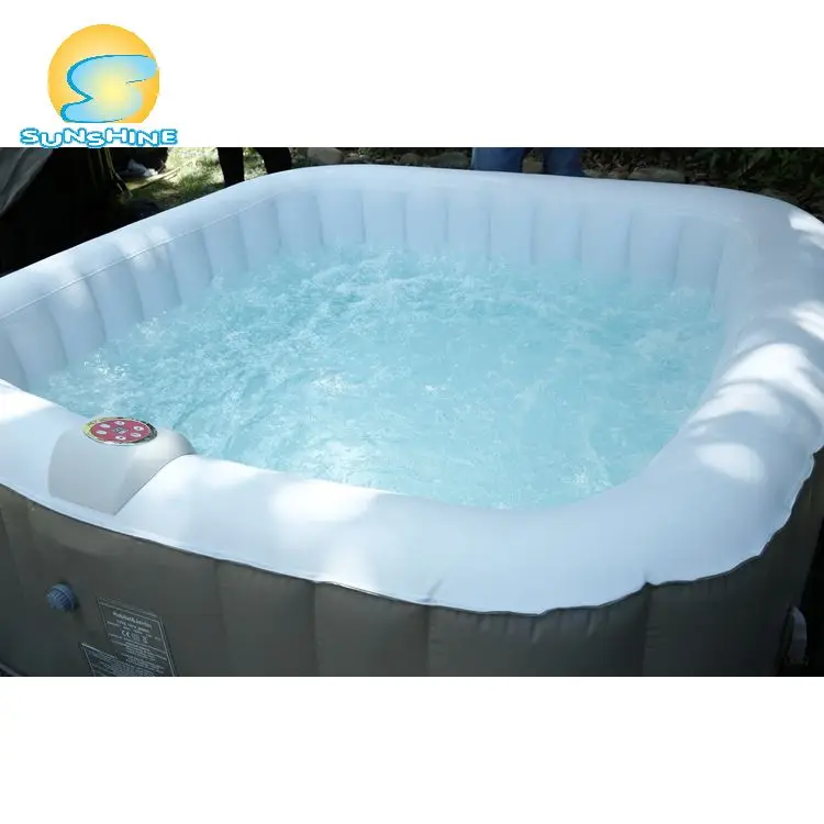 Sunshine plastic portable bathtub promotion jacuzzi outdoor spa tub for adults