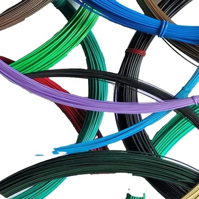 Wholesale Adjustable Twist Tie 0.3-6.0mm  PVC Coated Wire iron Metal Garden wire