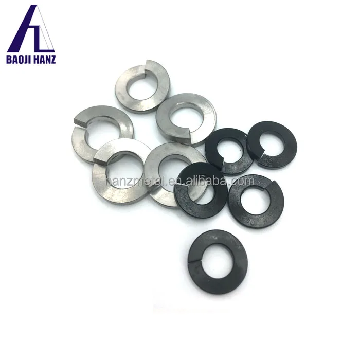 China customized fasteners gr5 flat thin m6 m8 m10 titanium washers split