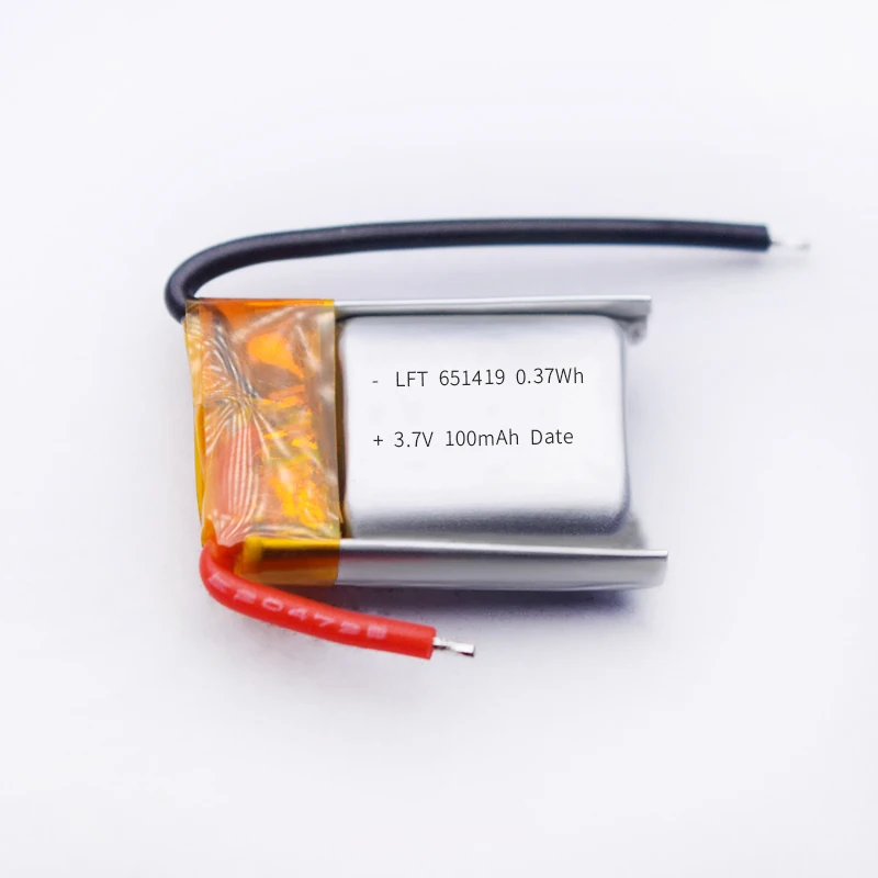 Горячая распродажа! Акумуляторная батарея 3,7 v 100mah литий-ионная аккумуляторная батарея 651419 501419 701419 для игрушка, вертолет Дрон Квадрокоптер с дистанционным управлением Cx10 Cx-10 Cx-10a