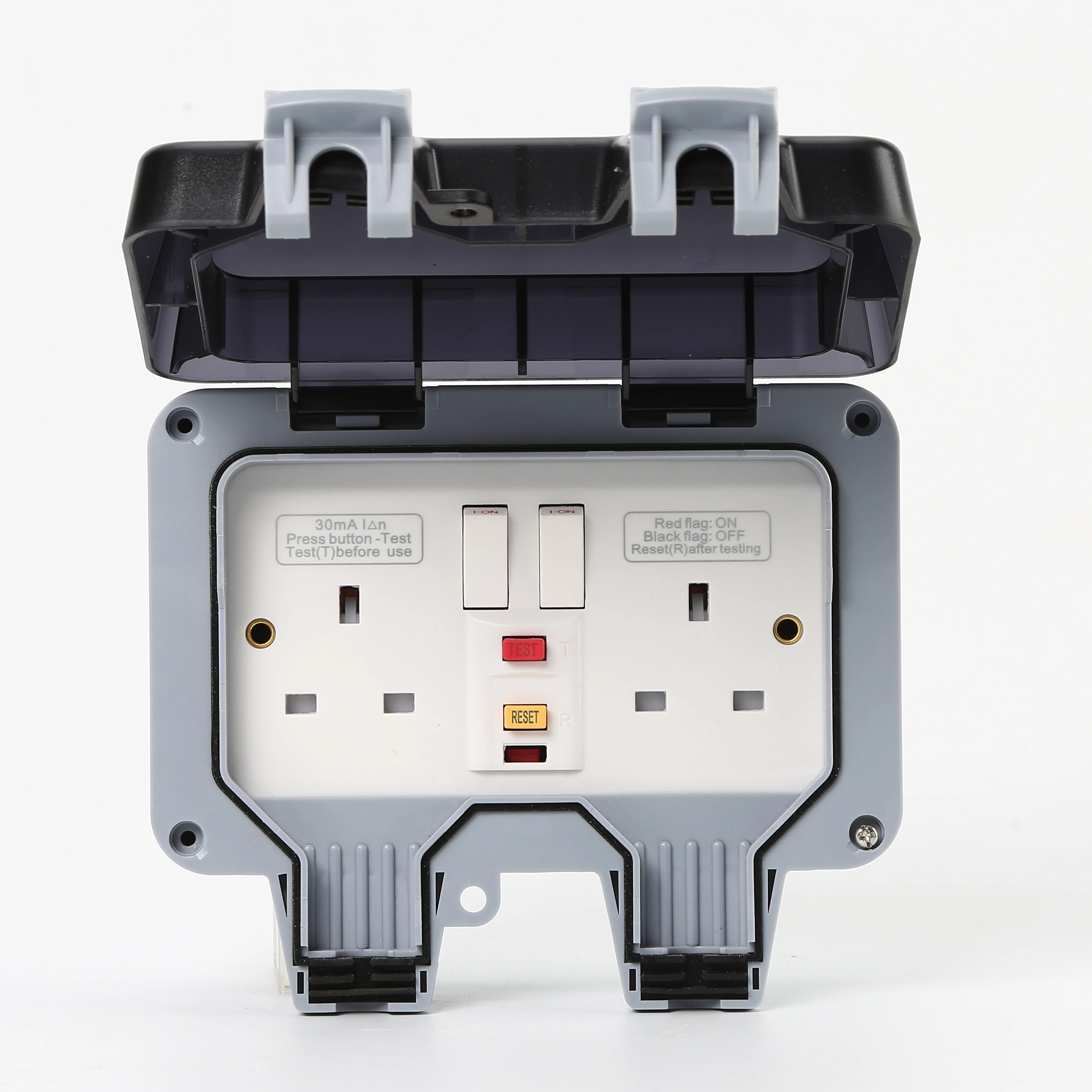 Portable Garden RCD Socket Box Waterproof Switched Socket Outlets Box Outdoor  MP22-E