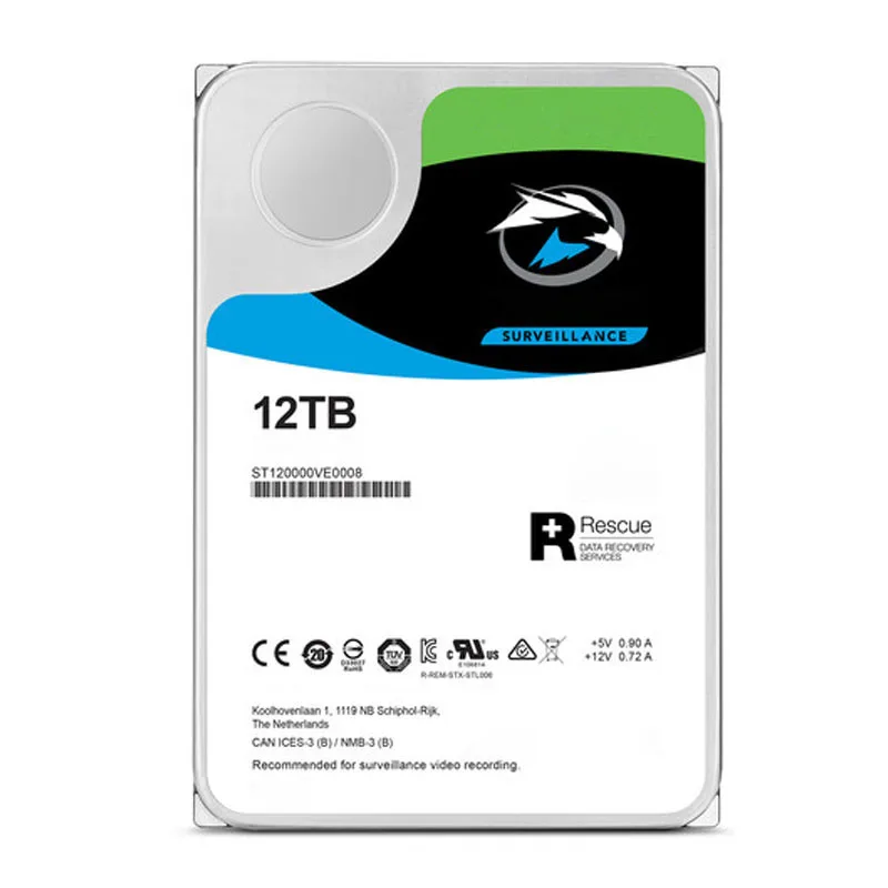 12tb For Seagate  HDD Hard Drive ST12000VE0008 7.2k Sata 512e Server ST12000NE0007 12tb hdd HDD Hard Drive Disk ST12000VE001