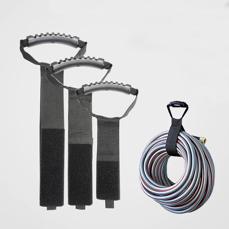 Easy-Carry Wrap-It Storage Straps  Hook and Loop Straps with a Carrying Handle for Garden Hose Extension Cord RV Accessories