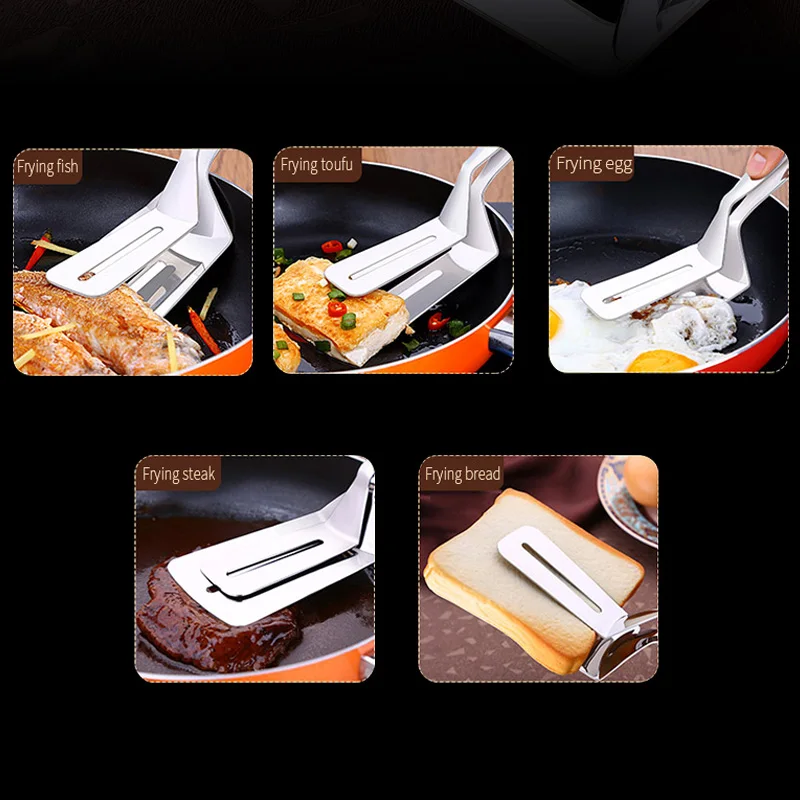 Кухонный шпатель SSGP 2 в 1 для мяса, стейка, из нержавеющей стали