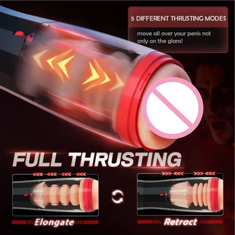 masturbator cup for man strong vibration automatic masturbation machine masturbate toys telescopic aircraft cup