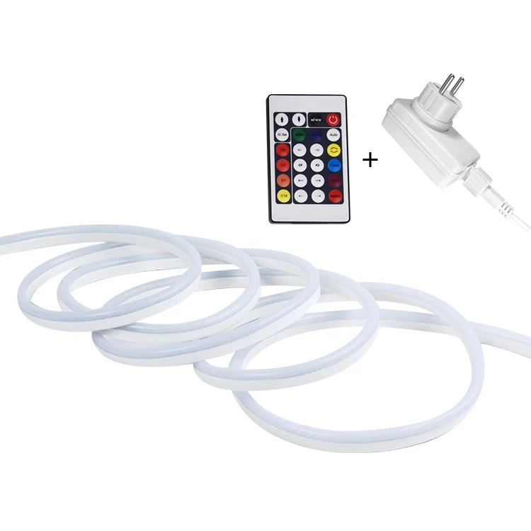 
SMD 5050 48LEDS/M IR Mini Controller LED Flex Neon, IP44 Waterproof Outdoor Flexible Neon LED Strip Light RGB 12V 