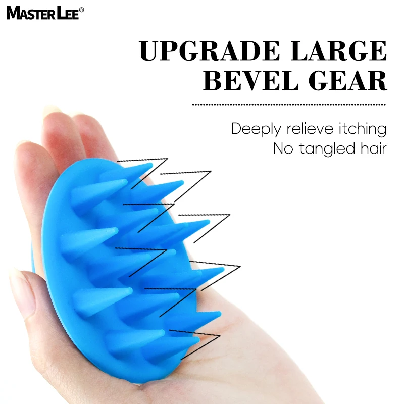 Masterlee Wholesale  One-Piece Silicone Hair Scalp Brush Soft Scalp Massage Men Women Shampoo Brush