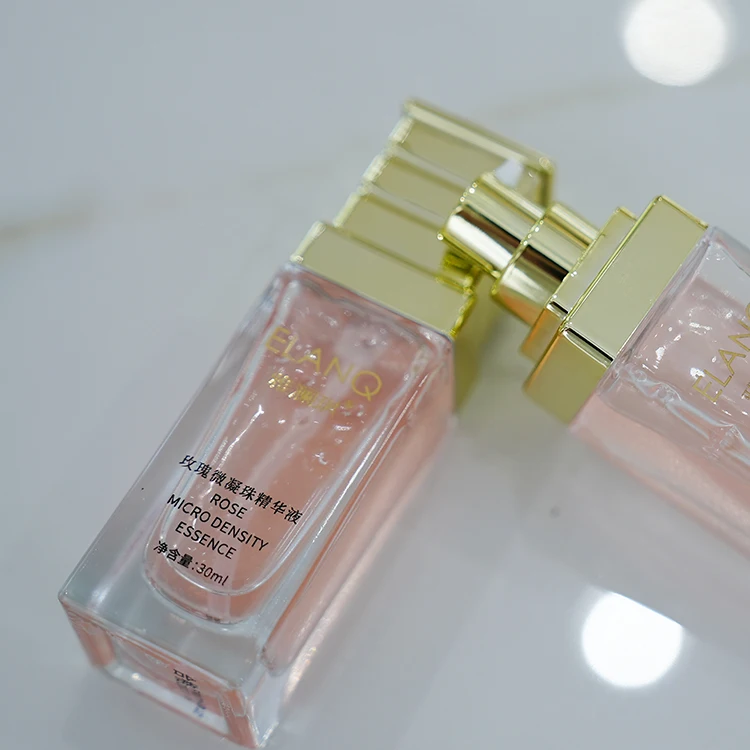 
OEM manufacturer botanical Rose Micro Bead Moisturizing Face Serum Whitening Brighten skin Freckles Repair Skin Facial Serum 