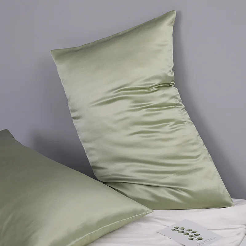 100% mulberry silk Pillow Cover Case Zipper Solid Color Luxury Standard Queen Body Size Pillow Cushion Cover SIPEIEN violet