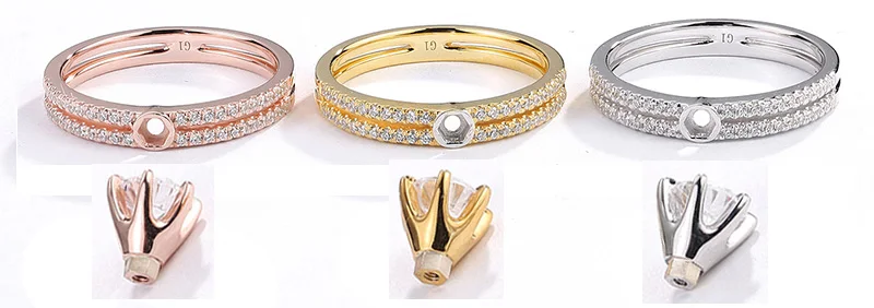  Womans rings couple real natural and original gia certified diamond engagement wedding gold engag sollitaire jewelry