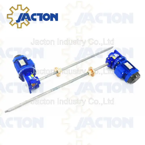 50KN Worm Screw Jack Hand Operated Translating Screw Jacks 5ton for screw-driven platform lifts
