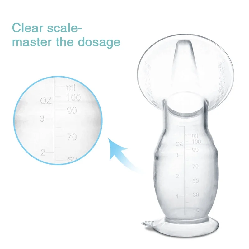 Silicone Breastfeeding Milk Collector Manual Breast Pump Baby Milk