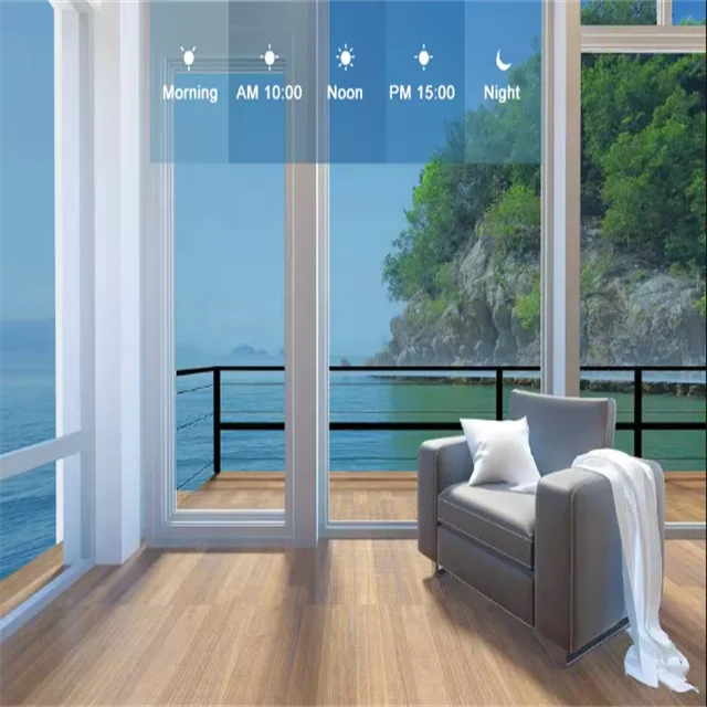 Intelligent light-controlled photochromic solar film for curtain walls, homes, and car windows