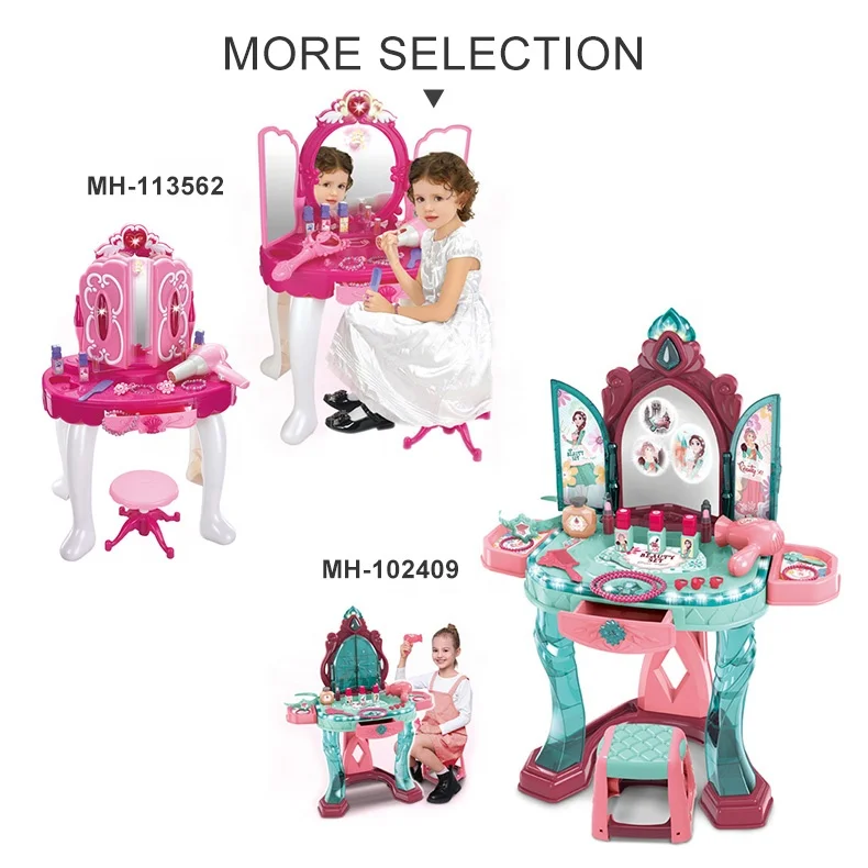 Girl Fashion Make up Game Toy Play Set Pretend Play Dresser Toy Makeup Set for Kids