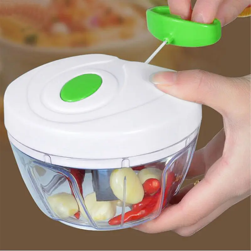 Manual Food Rope Processor Shredder Vegetable Slicer Meat Handle Garlic Crusher Grinder Onion Chopper Vegetable Slicer