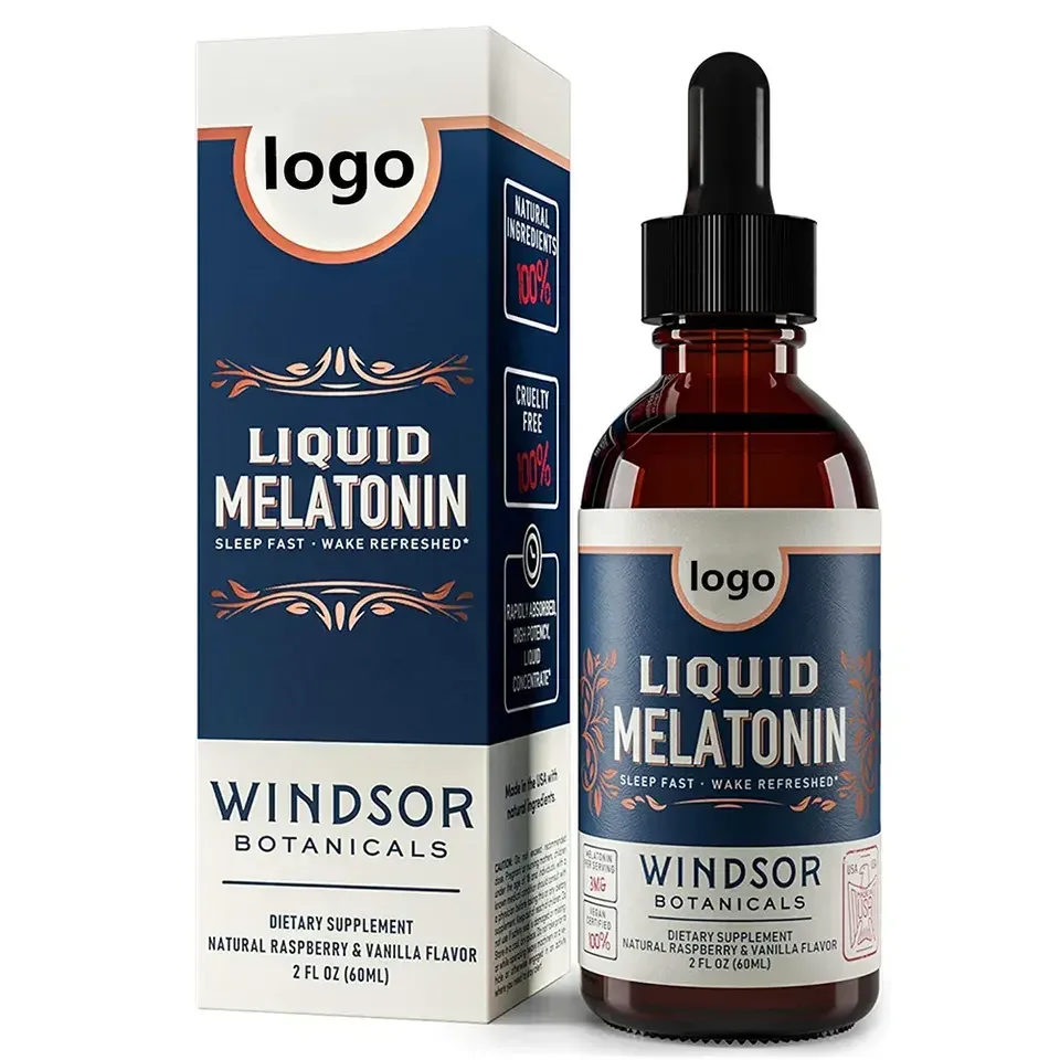 New arrival herbal melatonin drops extract griffonia seed 98% sleep Supplement 5-HTP melatonin liquid