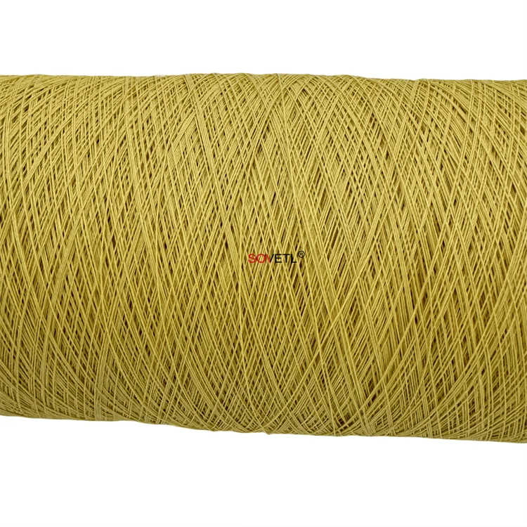 Factory Fireproof Aramid Sewing Thread High Tenacity Kevlars Bonded Thread Flame Retardant Para Aramid Bonded Thread