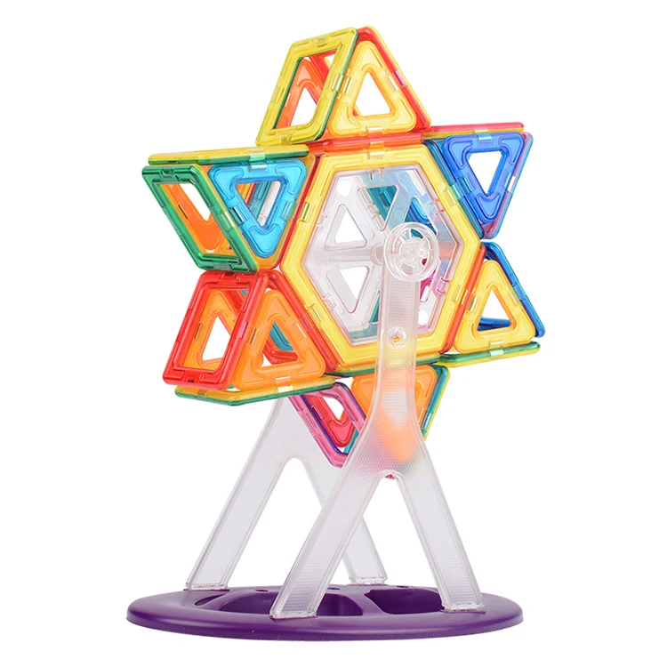 High quality cheap price toys factory Transparent Magnetic Tiles 3D brain Building block Toys