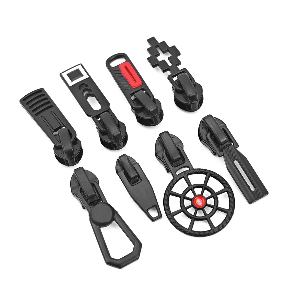 Высококачественная сумка для рюкзака #3 #5 #8 4 5 YG цинковый сплав застежка-молния головка металлический пуловер на молнии заказ черный декоративный