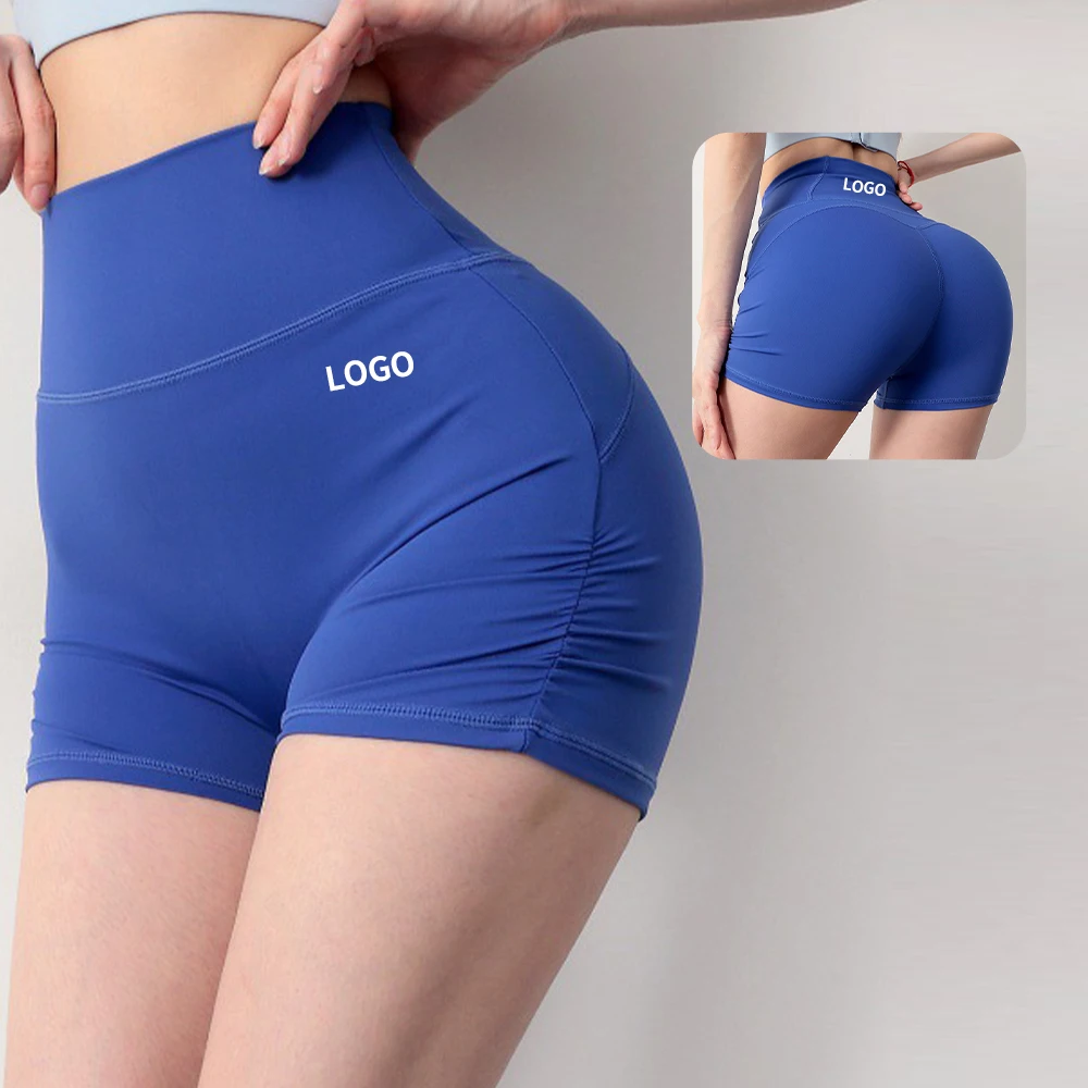 Gym leggings Tight sports shorts women running jump rope fitness pants high waist hip lifting quick-drying yoga three-point pant