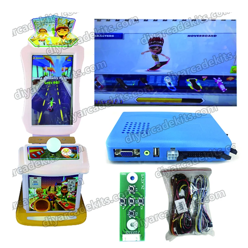 Amusement Center Coin Operated COOL RUN Parkour Game Arcade Children Video Game Motherboard DIY Kit for Sale