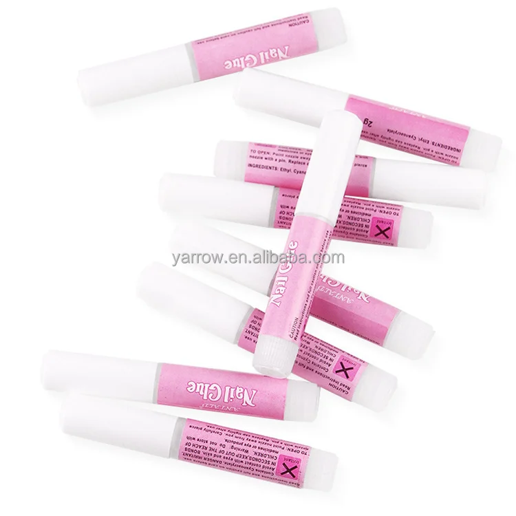 2G/Bottle Nail Glue Professional Press on nails Wholesale Fast Drying Nail Tips Gel Glue Adhesive Rhinestones Glue Private Label