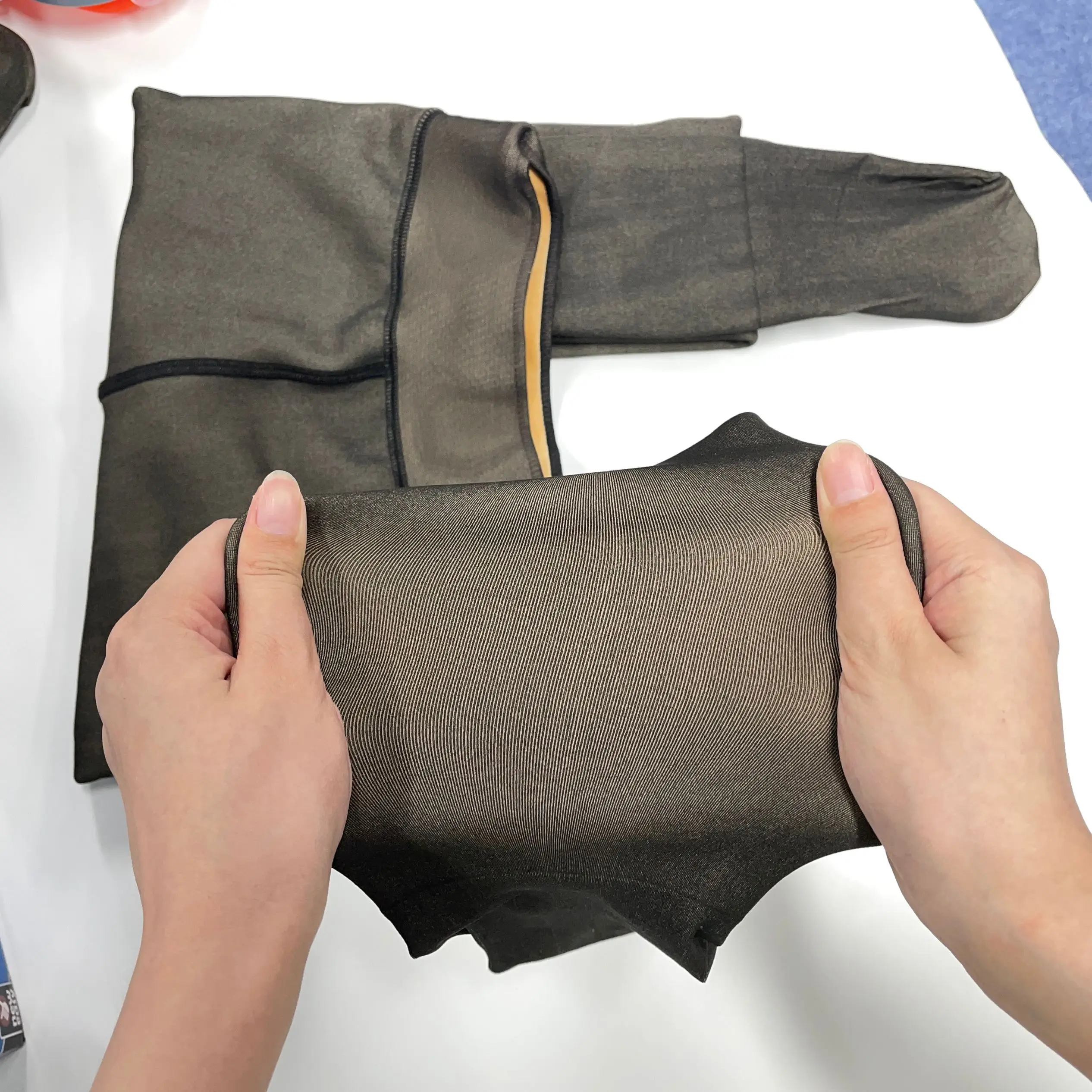 Plus size Winter Pantyhose Translucent Wool Sock Pants Winter Stocking Fleece Lined Tights Thermal Pants Legging Fake Pantyhose