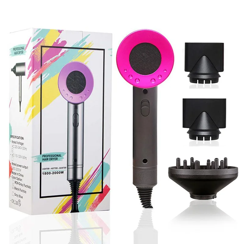 
Professional Hair Dryer Negative Ions Quick-drying Electric Hair Care Tool blow Dryer 2000W 
