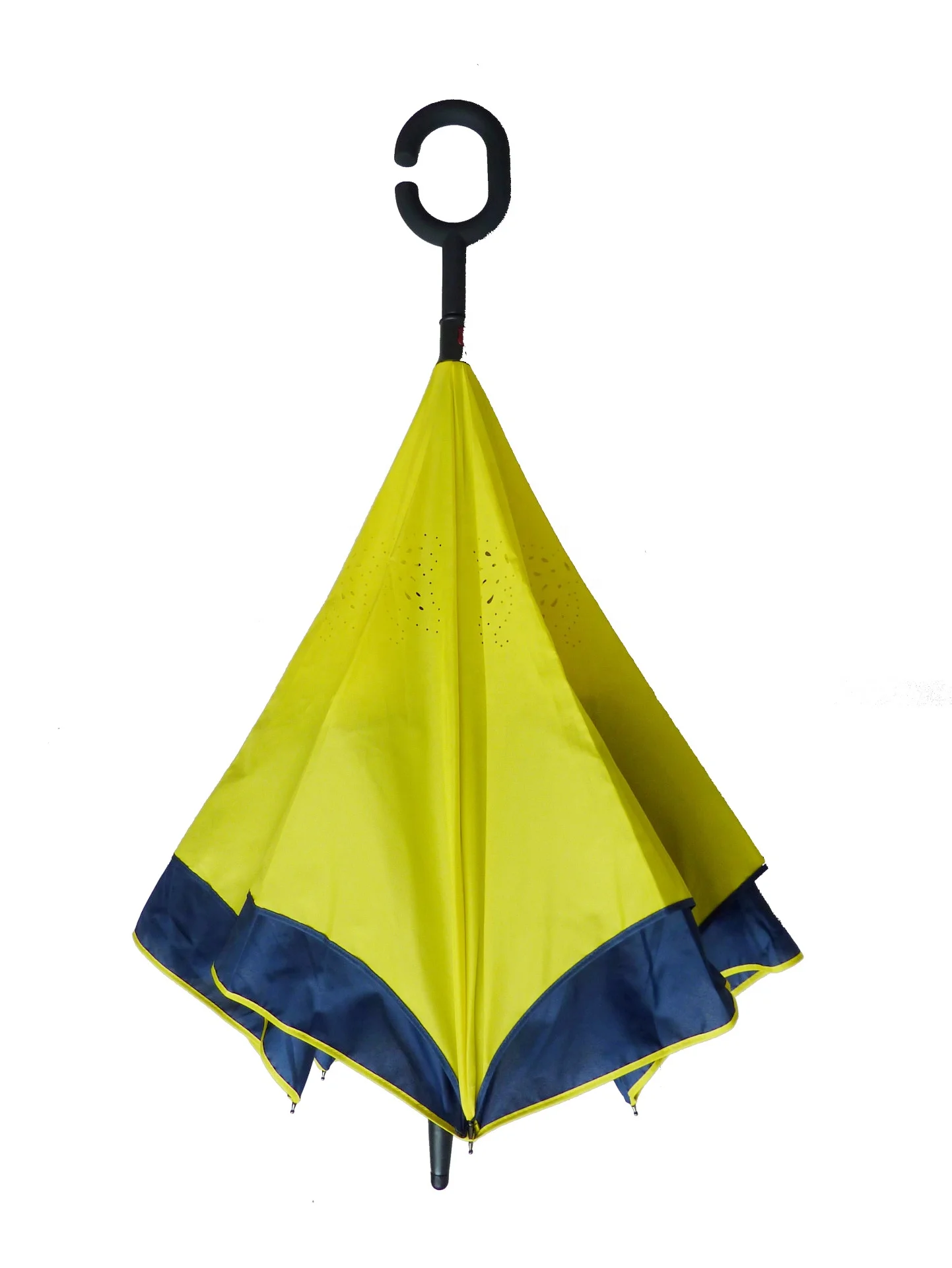 Custom logo colorful auto umbrella automatic custom logo printing reverse umbrella for car with push button open and close