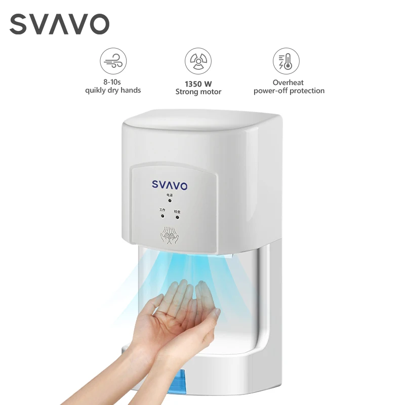 Commercial Mini Electric Sensor seche mains ABS Plastic Secador de manos Home For Toilet Bathroom Automatic Hand Dryer