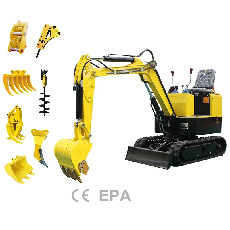 HUAYA 2021 New small 0.8t 1t 1.5t 2t 3t crawler machine agricultural diesel mini excavator for sale