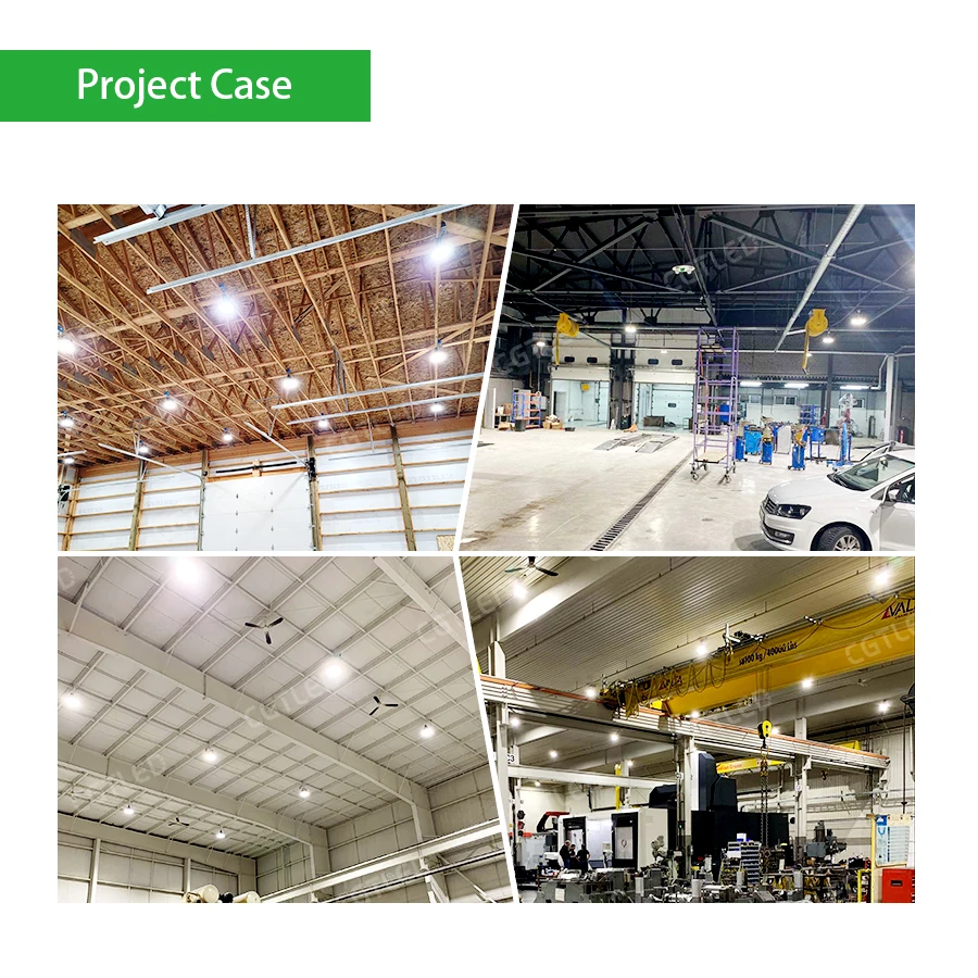 DLC 347V 200W 150w UFO Led High Bay Light Dimming Cost-Effective 5000K Workshop Sensor Fixture Spot Light