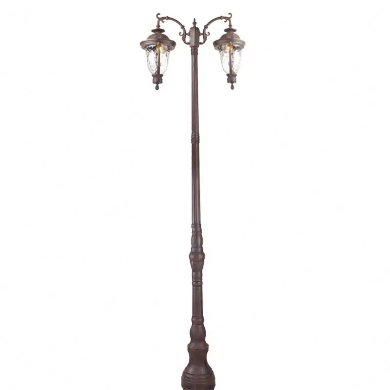 Ultra Bright European Style Vintage Landscape Light Ip65 Protection Lamp Pole Column