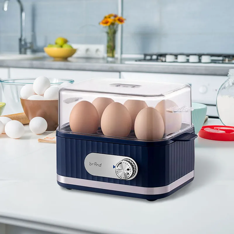 SUNSIR Rapid Egg Cooker 6 Easy-To-Peel Hard Medium Soft Boiled Eggs Auto Shut-Off Alarm  BPA-Free 6 Egg