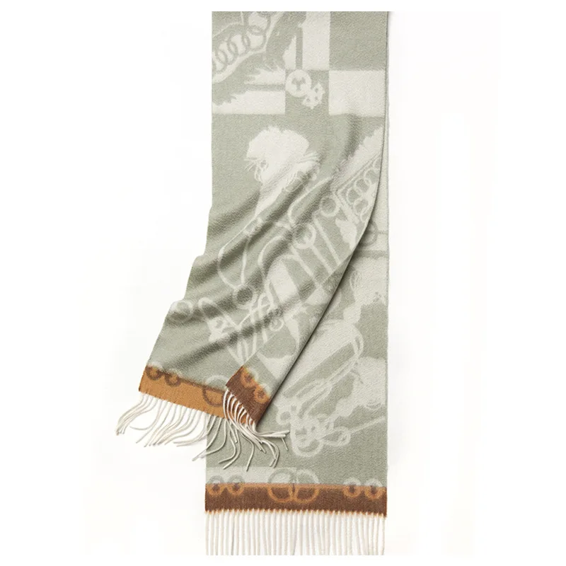 inner mongolian factory wholesale winter women jacquard cashmere scarf stoles custom tassel ladies men cashmere scarves shawl