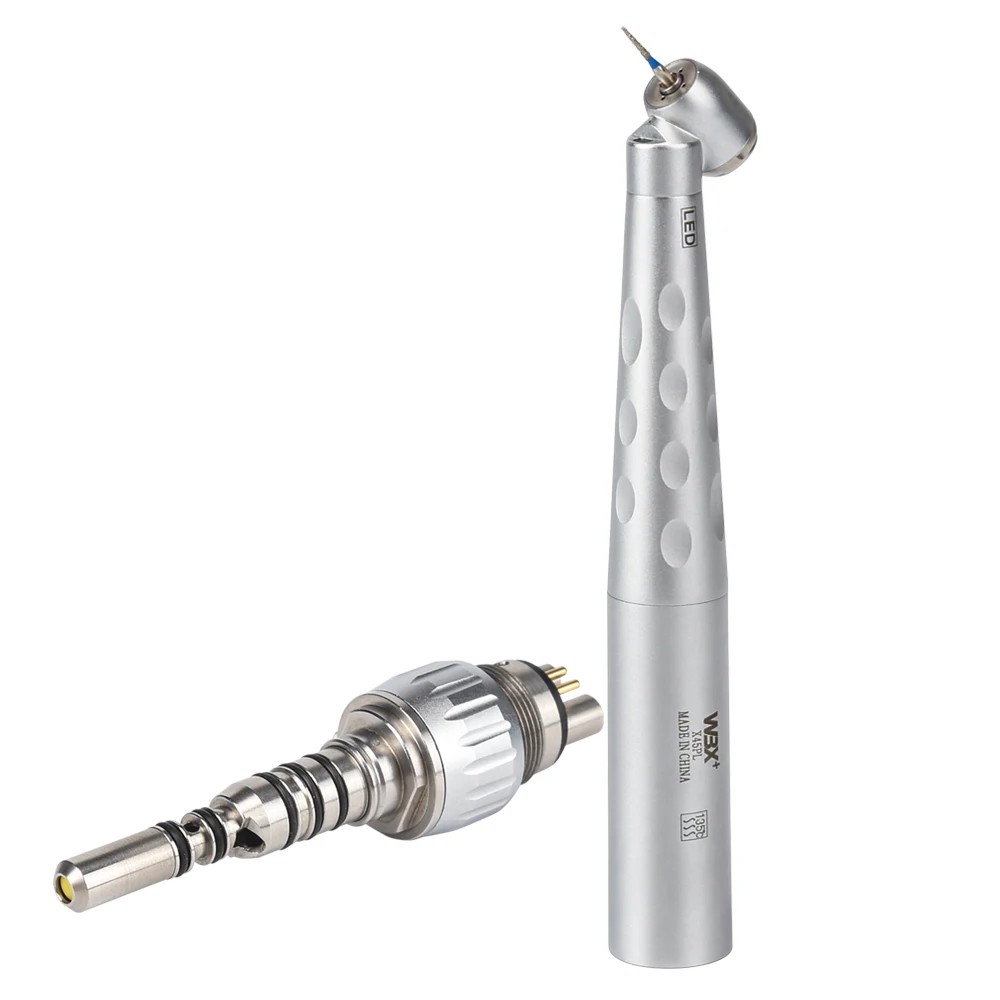 Fiber Optic Handpiece 45 degree Fiber Optic QD TYPE Dental surgical High Speed  Handpiece Quick Coupling