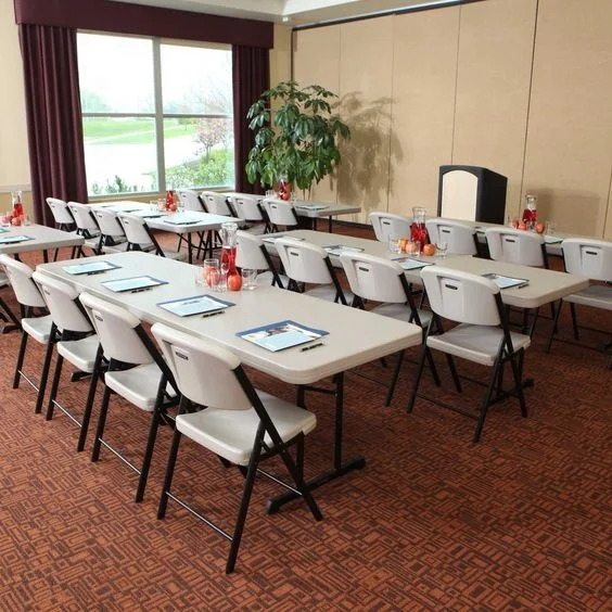 Moden white Pu leather metal leg garden outdoor folding chairs for events used