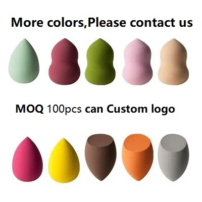 Brown Cosmetic Gourde Cut Angled Washer Makeup Sponge With Cover