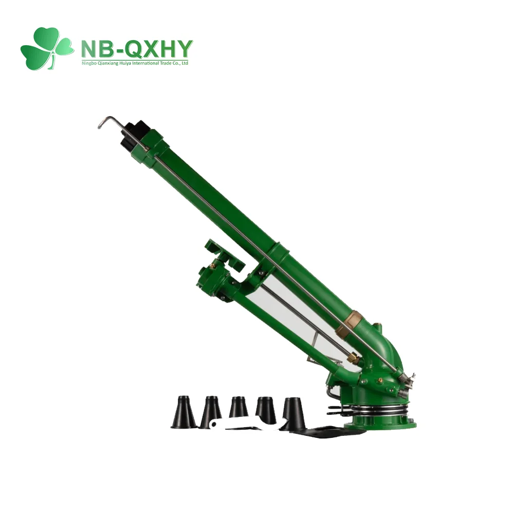 360 Degree Spray Long Radius Irrigation Sprinkler Green Color Gun Sprinkler for Farm Irrigation System