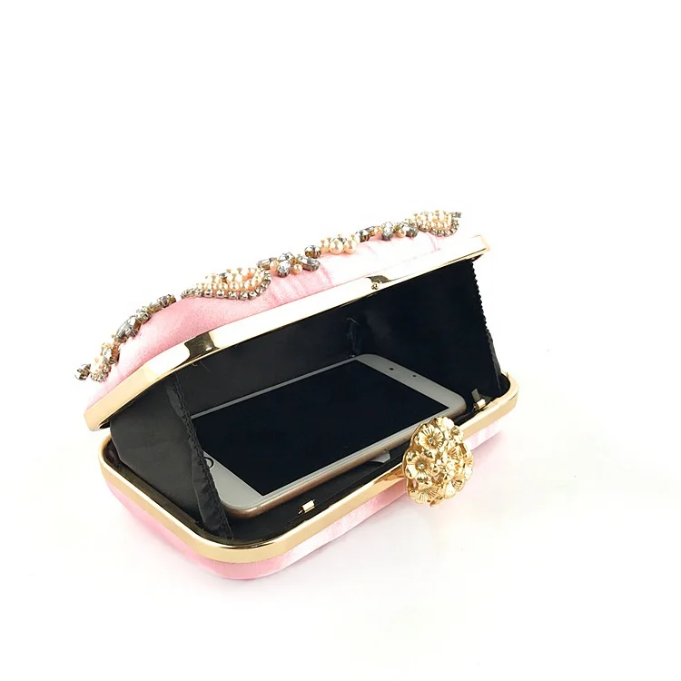 Роскошный вечерний клатч ручной работы с бусинами для свадьбы