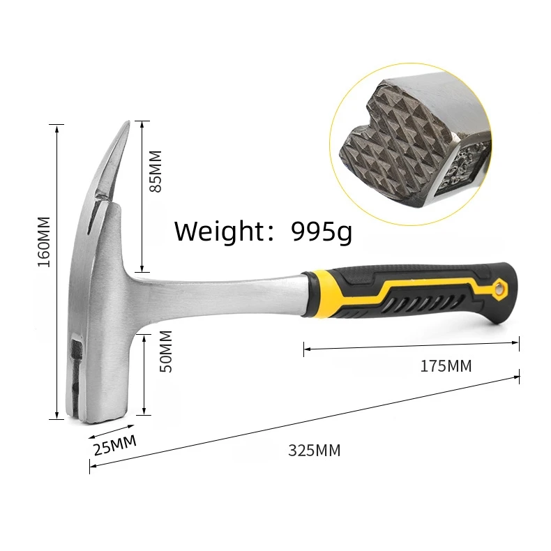 Профессиональный стальной ковкий молоток, инструменты для крыши, магнитный плотник, кровельный молоток