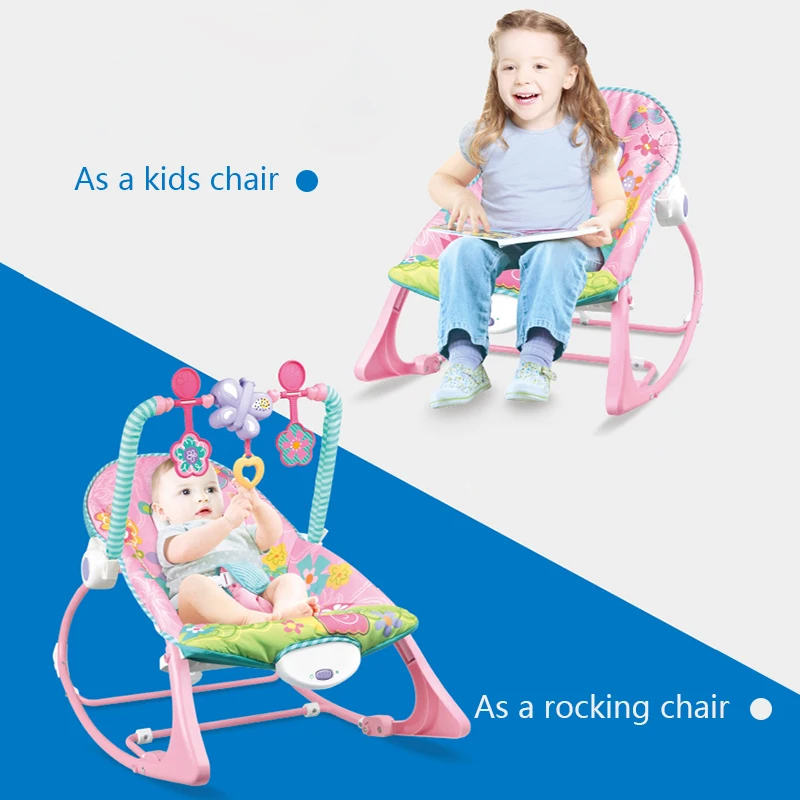 Electric Musical Baby Rocker Chair with Toy Funny Infant Vibration Swing Baby Bouncer Rocking Chair With Music