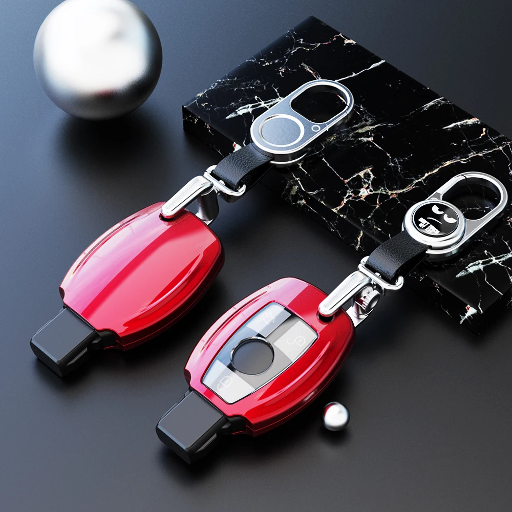 Автомобильные аксессуары, Магнитный чехол для автомобильного ключа из поликарбоната и ТПУ, Жесткий Чехол, совместимый с Mercedes Benz