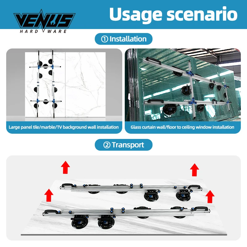 Slab Flat Tensioner Seamless Splicer Sucker Ceramic Tile Reinforcement Device Lifting Vacuum Suction Cup