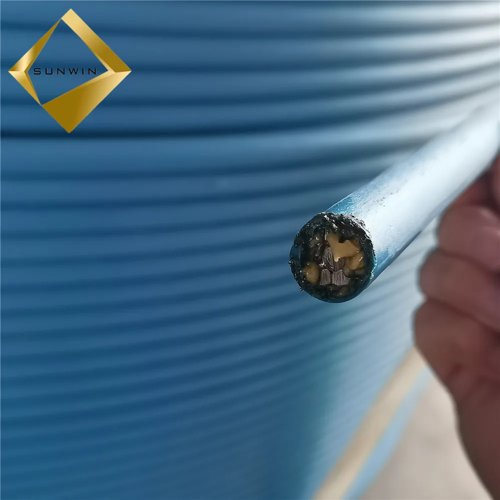 Blue pe coated pc cable  Unbonded pc strand