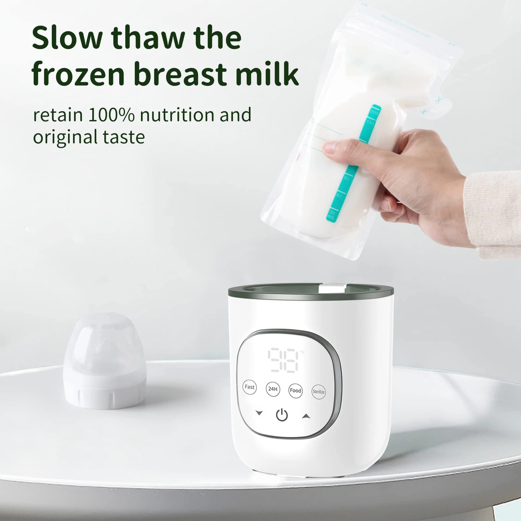 Best seller Multi-functional & Feeding Bottle Warmer, Time Adjustable  Food Maker &  Milk heater with IMD control panel for baby